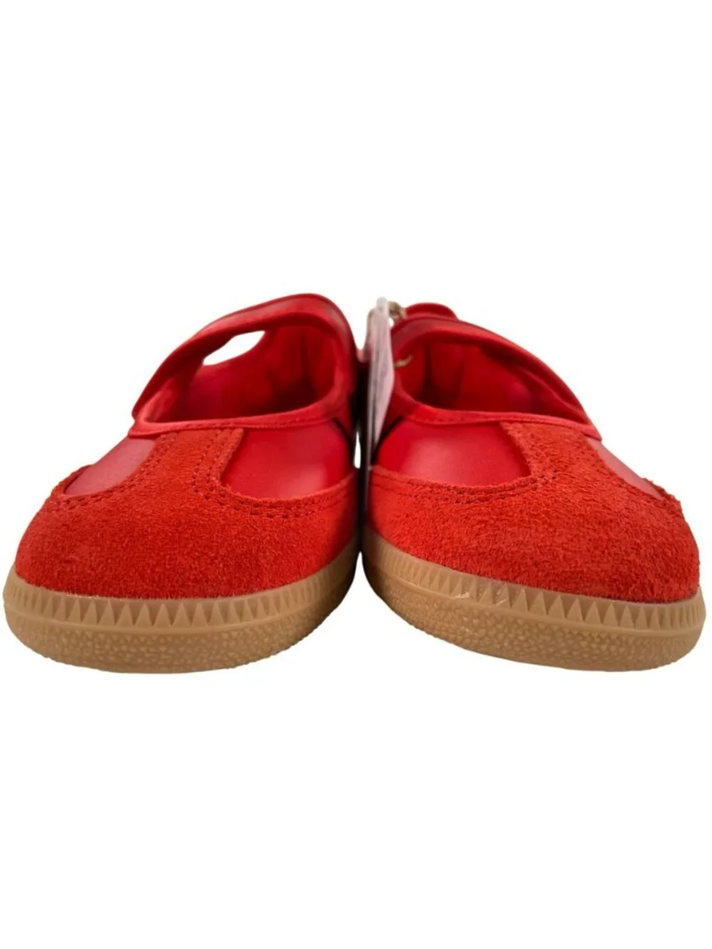 Adidas Samba Jane J Red Shoes Velcro Strap Casual Style KK1435 Kids Size 4.5 NEW